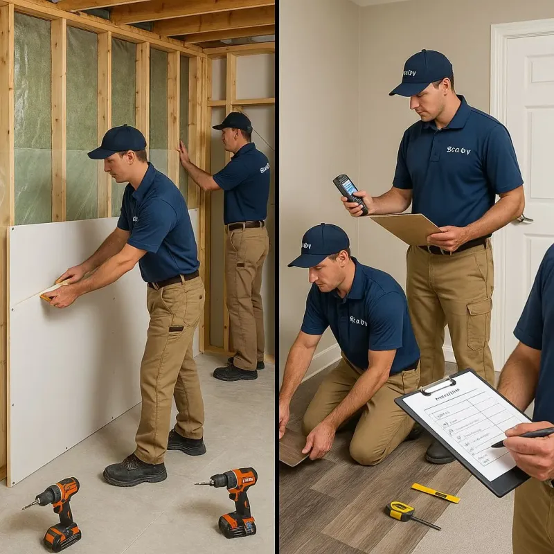 Repairs and Reconstruction process in Fall Creek, WI